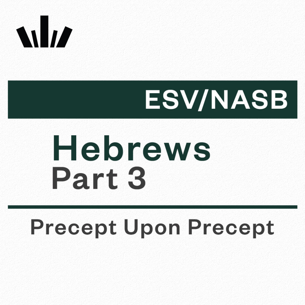 Hebrews Part 3 Precept Upon Precept Bible Study Precept UK